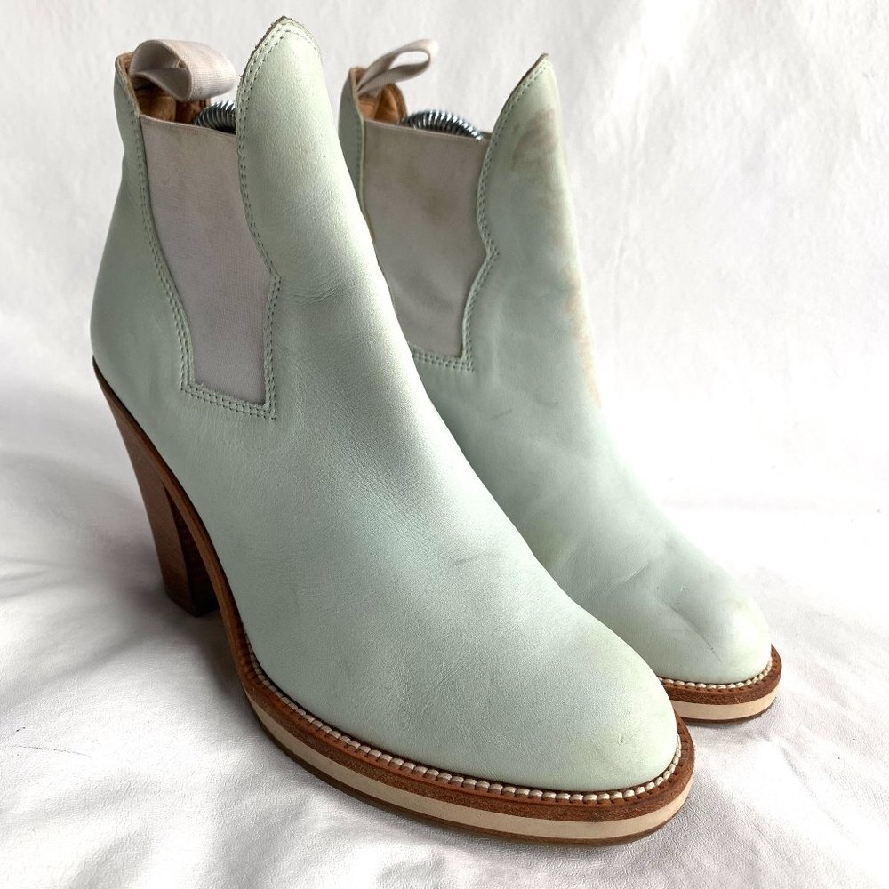 Acne Mint Green Ankle Boots